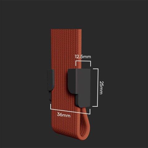 Klips 36x25mm szynosystem taśmowy 48V V-TAC czarne 3 lata gwarancji