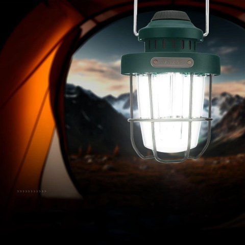 Lampa kempingowa przenośna V-TAC LED 3W IP44 ładowanie USB-C zmiana barwy VT-9903D 2700K+6500K 230lm
