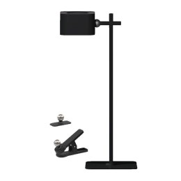 Lampka biurkowa V-TAC 4w1 35cm kinkiet klips latarka 3W LED CCT czarna VT-10115 3000K-6000K 300lm