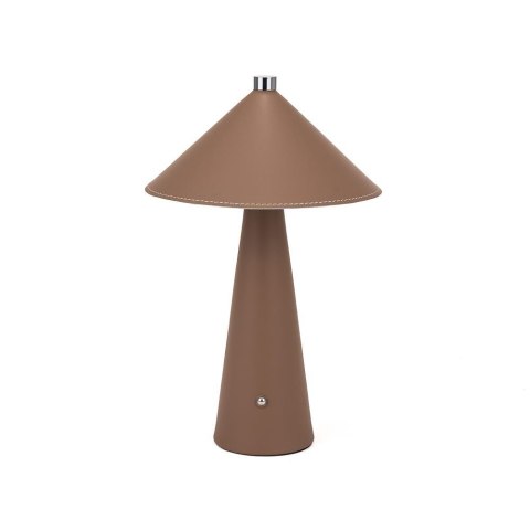 Lampka biurkowa nocna V-TAC 3W LED 33cm CCT ładowanie USB-C ściemnianie brązowa skóra VT-10117 3000K-6000K 240lm