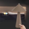 Lampka biurkowa nocna V-TAC 3W LED 33cm CCT ładowanie USB-C ściemnianie brązowa skóra VT-10117 3000K-6000K 240lm