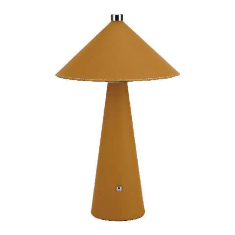 Lampka biurkowa nocna V-TAC 3W LED 33cm CCT ładowanie USB-C ściemnianie żółta skóra VT-10117-Y 3000K-6000K 240lm