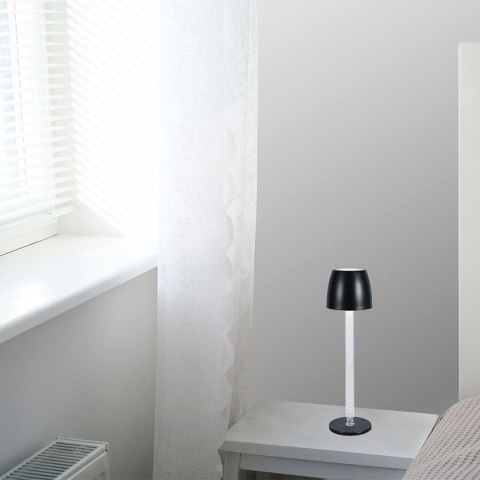 Lampka biurkowa nocna V-TAC 3W LED 37cm ładowanie ściemnianie czarna VT-7576 3000K 310lm