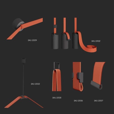 Mocowanie wieszak 41x38mm szynosystem taśmowy 48V V-TAC czarne 3 lata gwarancji