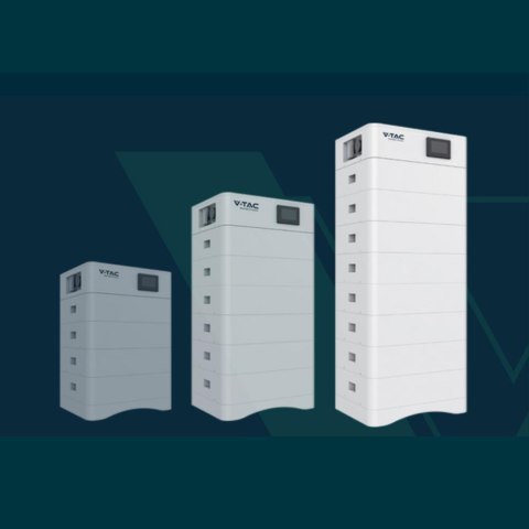 Modułowy magazyn energii wysokonapięciowy V-TAC 5,12kWh LiFePO4 BMS IP65 51.2V VT-OHS-HV100 10 lat gwarancji