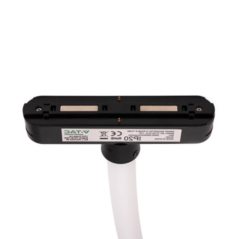 Oprawa szynosystem magnetyczny 48V V-TAC 23W LED CCT 30st smart 200cm WI-FI tracklight czarna VT-42024 2700K-6400K 2810lm 3 lata