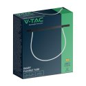 Oprawa szynosystem magnetyczny 48V V-TAC 23W LED CCT 30st smart 200cm WI-FI tracklight czarna VT-42024 2700K-6400K 2810lm 3 lata