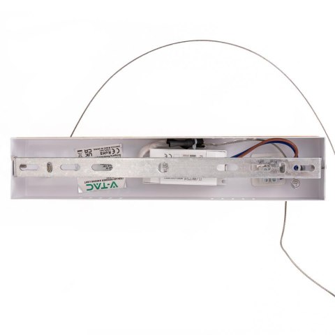 Oprawa zwieszana V-TAC 12W LED drewno VT-7582 4000K 1440lm