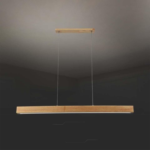 Oprawa zwieszana V-TAC 12W LED drewno VT-7582 4000K 1440lm