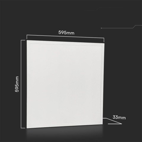 Panel LED V-TAC 25W 600x600 LED backlight 33mm 180Lm/W VT-60025 4000K 4500lm