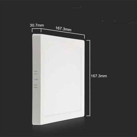 Panel LED V-TAC natynkowy premium downlight 12W kwadrat 170x170 VT-60012 4000K 1200lm