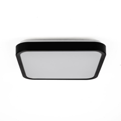 Plafon V-TAC 18W LED kwadrat 25x25cm natynkowy IP44 czarny VT-8618B 3000K 1830lm