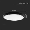 Plafon V-TAC 24W LED SAMSUNG CHIP okrągły 30cm natynkowy IP44 czarny VT-8624B 4000K 2500lm 5 lat gwarancji