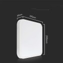 Plafon V-TAC 24W LED kwadrat 29x29cm natynkowy IP44 biały VT-8624 3000K 2500lm