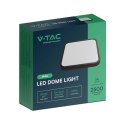 Plafon V-TAC 24W LED kwadrat 30x30cm natynkowy IP44 czarny VT-8624B 3000K 2500lm