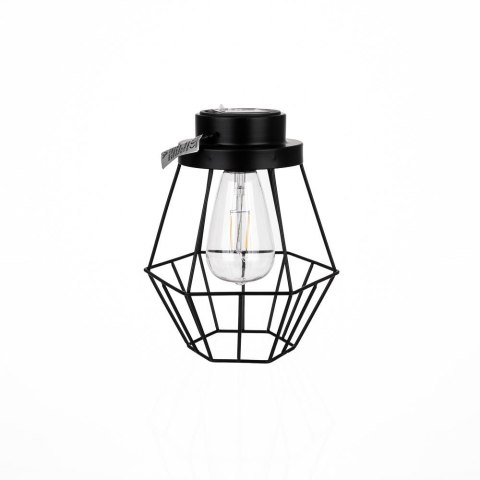 Przenośna lampa solarna V-TAC LED IP44 czarna 18x21cm VT-7995 2700K 8lm