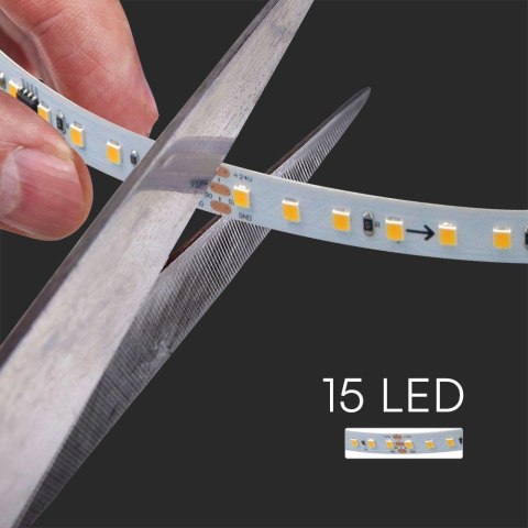 Taśma LED V-TAC SMD2835 1200LED 10W/m 24V 10mb adresowalna płynąca mikroprocesorowa VT-2835 4000K