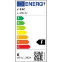 Żarówka LED V-TAC SAMSUNG CHIP GU10 6W 10st (wąski kąt światła) VT-249 4000K 445lm 5 lat gwarancji