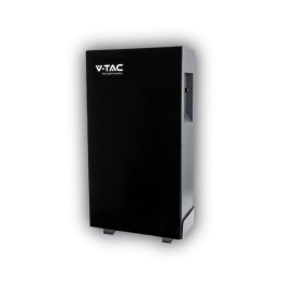 Magazyn bank energii V-TAC czarny szklany front 16.07kWh 314Ah/51.2V LiFePO4 BMS VT-16076B 10 lat gwarancji