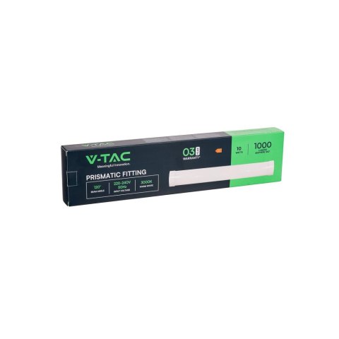 Oprawa V-TAC 10W LED liniowa natynkowa 30cm 100Lm/W VT-8310 3000K 1000lm 3 lata gwarancji