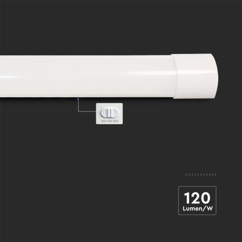Oprawa V-TAC 40W LED liniowa natynkowa 120cm 120Lm/W CCT zmiana barwy VT-8340CCT 3000K-6500K 4800lm 3 lata gwarancji