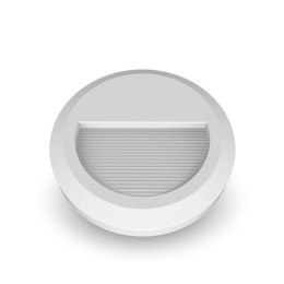 Oprawa schodowa 2W LED V-TAC biała okrągła 230V IP65 VT-1142 4000K 80lm