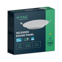 Panel wpuszczany V-TAC 18W LED SAMSUNG CHIP okrągły 220x28mm VT-61018RD-S 6500K 1980lm 5 lat gwarancji