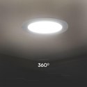 Panel wpuszczany V-TAC 18W LED SAMSUNG CHIP okrągły 220x28mm VT-61018RD-S 6500K 1980lm 5 lat gwarancji