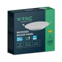 Panel wpuszczany V-TAC 3W LED SAMSUNG CHIP okrągły 90x28mm VT-61003RD-S 3000K 330lm 5 lat gwarancji