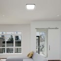 Plafon V-TAC 24W LED SAMSUNG CHIP kwadrat 30x30cm natynkowy IP44 czarny VT-8624B 4000K 2500lm 5 lat gwarancji