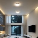 Plafon V-TAC 24W LED SAMSUNG CHIP okrągły 30cm natynkowy IP44 czarny VT-8624B 4000K 2500lm 5 lat gwarancji