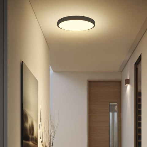 Plafon V-TAC 24W LED SAMSUNG CHIP okrągły 30cm natynkowy IP44 czarny VT-8624B 4000K 2500lm 5 lat gwarancji