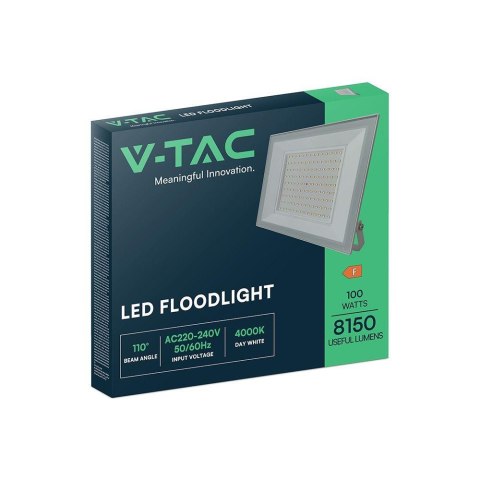 Projektor LED V-TAC 100W LED SMD biały VT-44109 6500K 8150lm