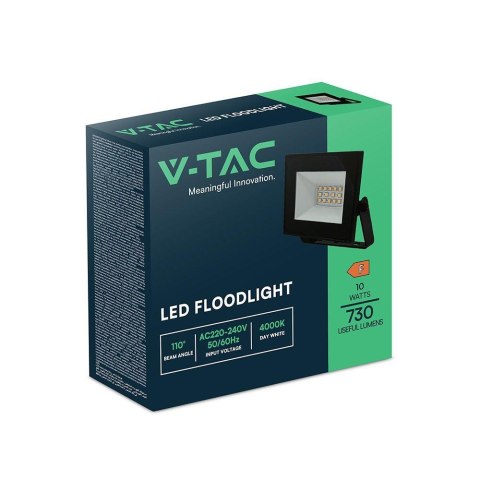 Projektor LED V-TAC 10W LED SMD czarny VT-44012 4000K 730lm