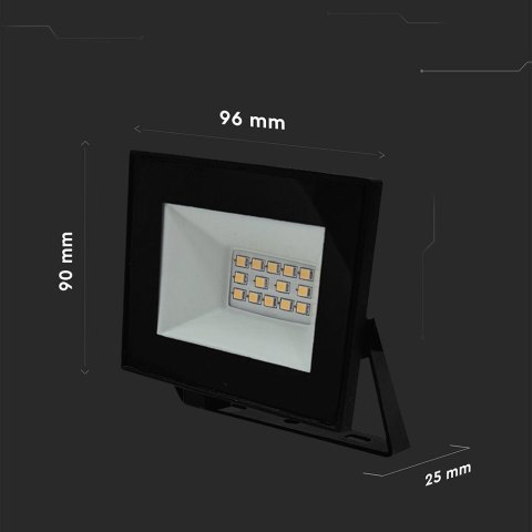 Projektor LED V-TAC 10W LED SMD czarny VT-44012 4000K 730lm
