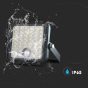 Projektor LED solarny V-TAC 10W pilot auto timer czujnik ruchu IP65 CCT VT-411CCT 4000K+6000K 1500lm