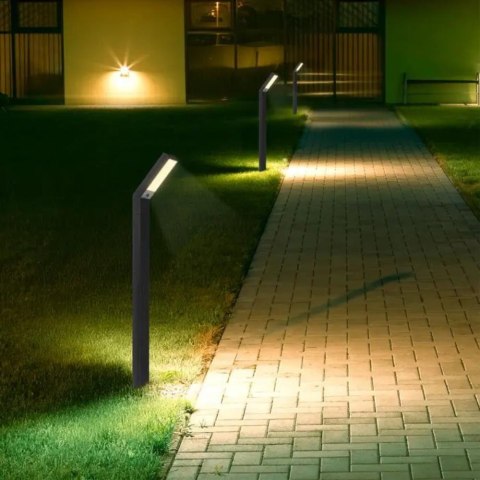 Słupek ogrodowy V-TAC solarny LED 1,7W 2w1 baza+szpilka wbijana 85cm VT-10185 3000K-4000K-6500K 100lm 3 lata gwarancji