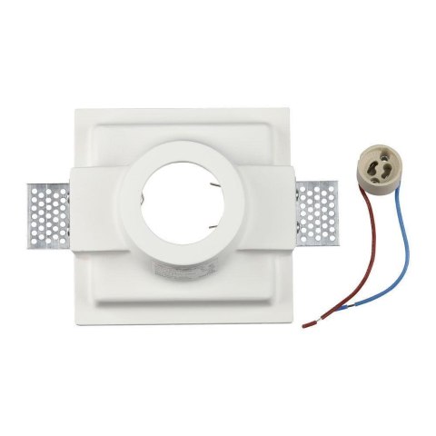 Oczko V-TAC gips GU10 wpuszczane okrągłe 132x132 białe VT-772
