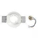 Oczko V-TAC gips GU10 wpuszczane okrągłe białe fi.103 V-TAC VT-859RD