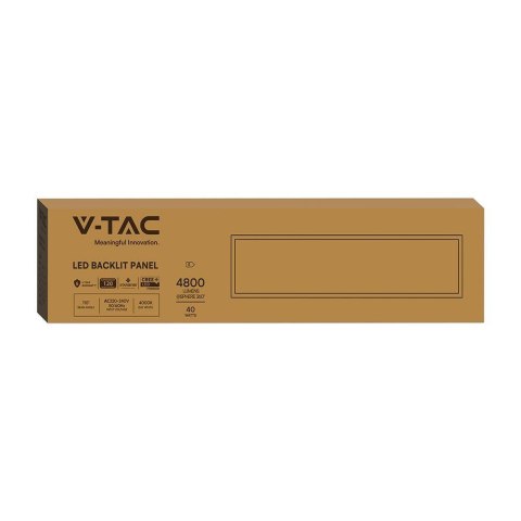 Panel LED V-TAC 40W 1200x300 LED CREE CHIP zasilacz STARSENSE backlight 33mm 120Lm/W VT-61045 4000K 4800lm 6 lat gwarancji