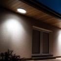 Plafon V-TAC 36W LED okrągły 35cm natynkowy IP44 czarny VT-8630B 4000K 3820lm