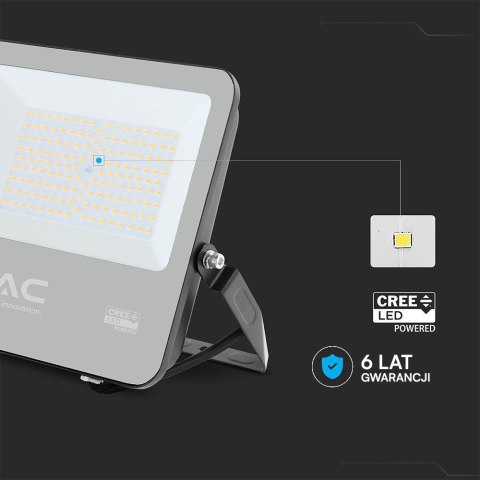 Projektor LED V-TAC CREE CHIP 100W 135lm/W przewód 1m IP65 VT-44101 6500K 11480lm 6 lat gwarancji