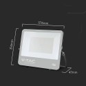 Projektor LED V-TAC CREE CHIP 200W 135lm/W przewód 1m IP65 VT-44201 6500K 27000lm 6 lat gwarancji
