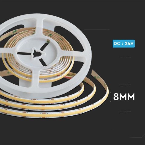 Taśma LED V-TAC bezpunktowa COB CCT 3w1 560LED 24V 18W/m CRI90 VT-COB 2700K-6500K