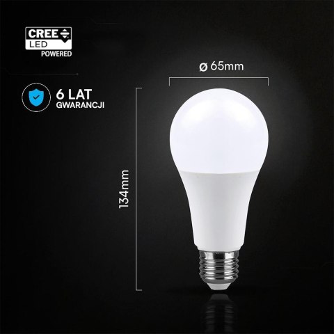 Żarówka LED V-TAC CREE CHIP 17W A65 E27 VT-2017 3000K 1710lm 6 lat gwarancji