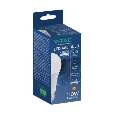 Żarówka LED V-TAC CREE CHIP 17W A65 E27 VT-2017 6500K 1710lm 6 lat gwarancji