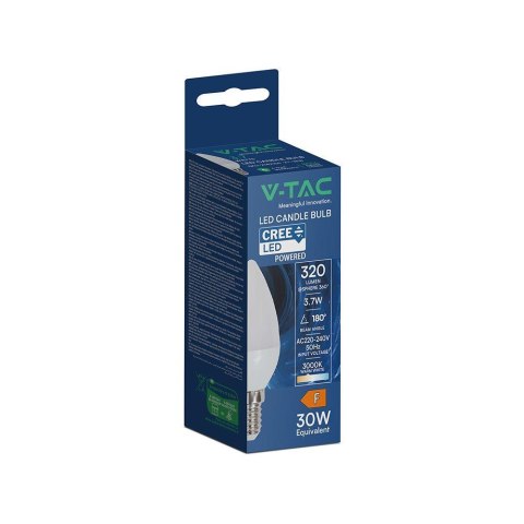 Żarówka LED V-TAC CREE CHIP 3,7W E14 świeczka VT-1818 3000K 320lm 6 lat gwarancji