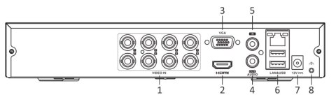 Rejestrator 5w1 Hilook 8 kanałowy 5MP DVR-8CH-5MP z dyskiem 2TB