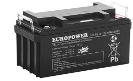 Akumulator AGM EUROPOWER serii EPL 12V 65Ah (Żywotność 15 lat)