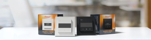 Termostat Heatit Z-TRM6 Black Matt Z-Wave Thermostat 3600W 16A 868,4 Mhz